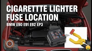 BMW E90 E91 E92 E93 Cigarette Lighter / 12V Power Outlet Fuse Location & Replacement DIY