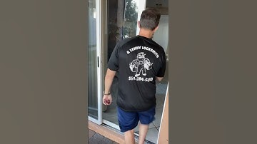 How to open sliding glass door when locked #locksmith#diy #realestate  #howto