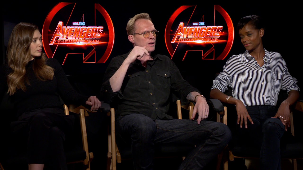 Avengers Infinity War Paul Bettany Letitia Wright Elizabeth Olsen Interview Socialnews Xyz Youtube