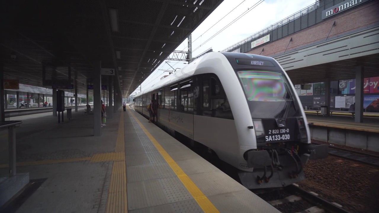 Poland, train ride from Gdańsk Wrzeszcz to Gdańsk Matarnia