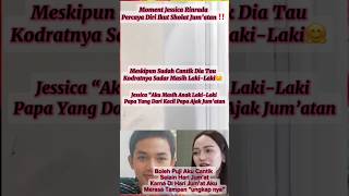 Cantik Tapi Tetap Ingat Jati Diri Jessica Rinrade Heboh Ikut Sholat Jumat jessica kabarterbaru