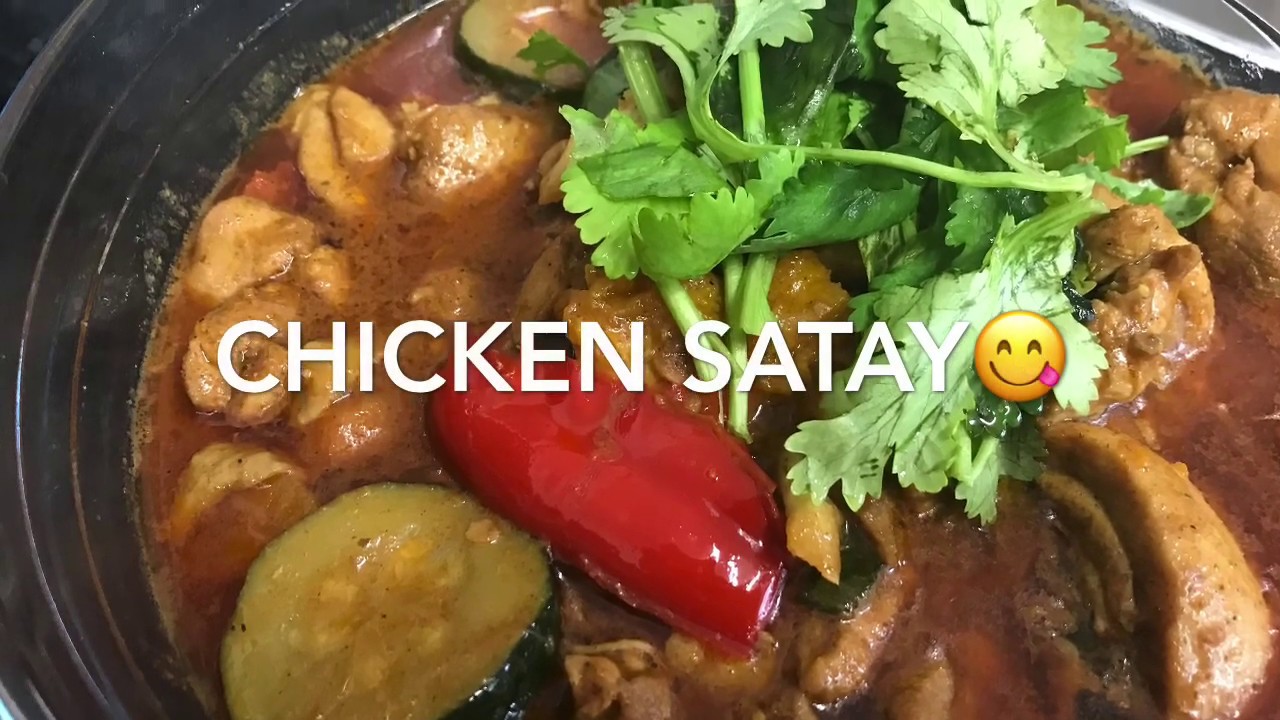 How to make chicken satay YouTube