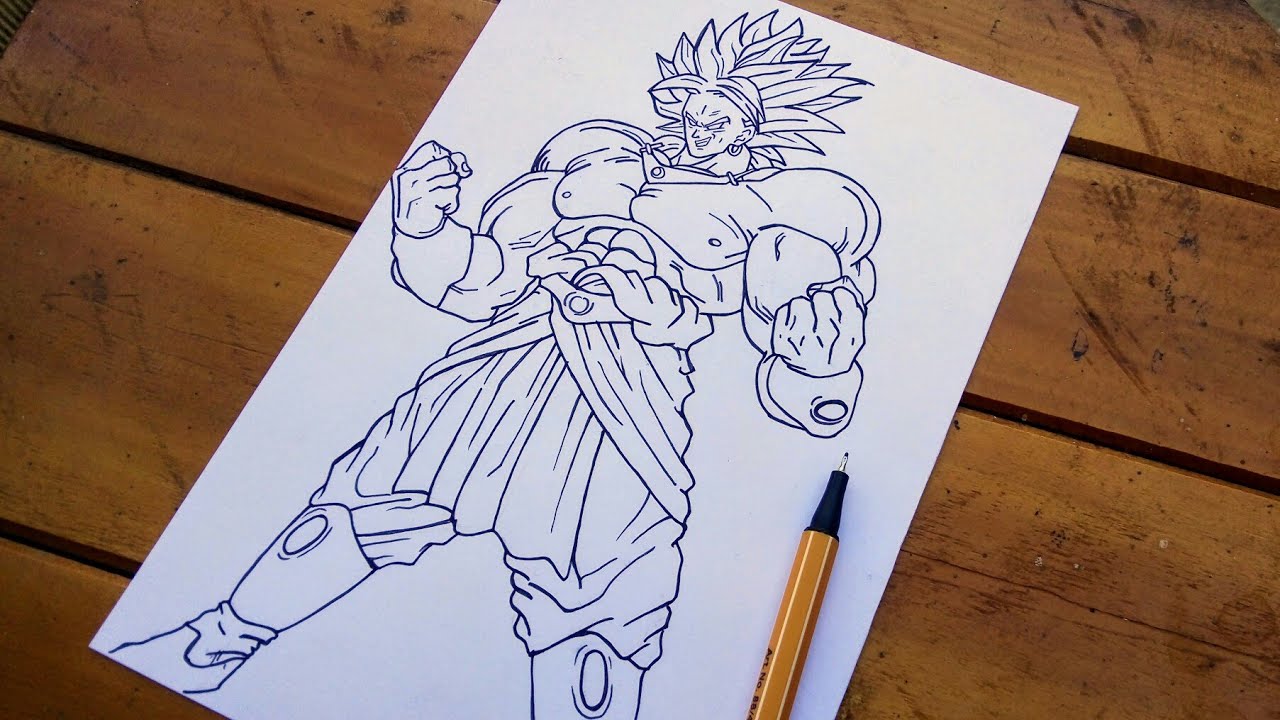 Como Desenhar o BROLY MODO FÚRIA, Dragon Ball Super: Broly