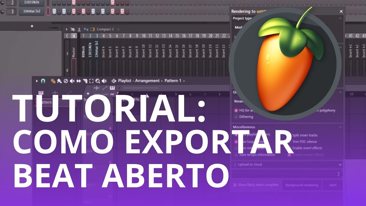 Como Exportar Beat Aberto no Fl Studio em 2024 | Tutorial
