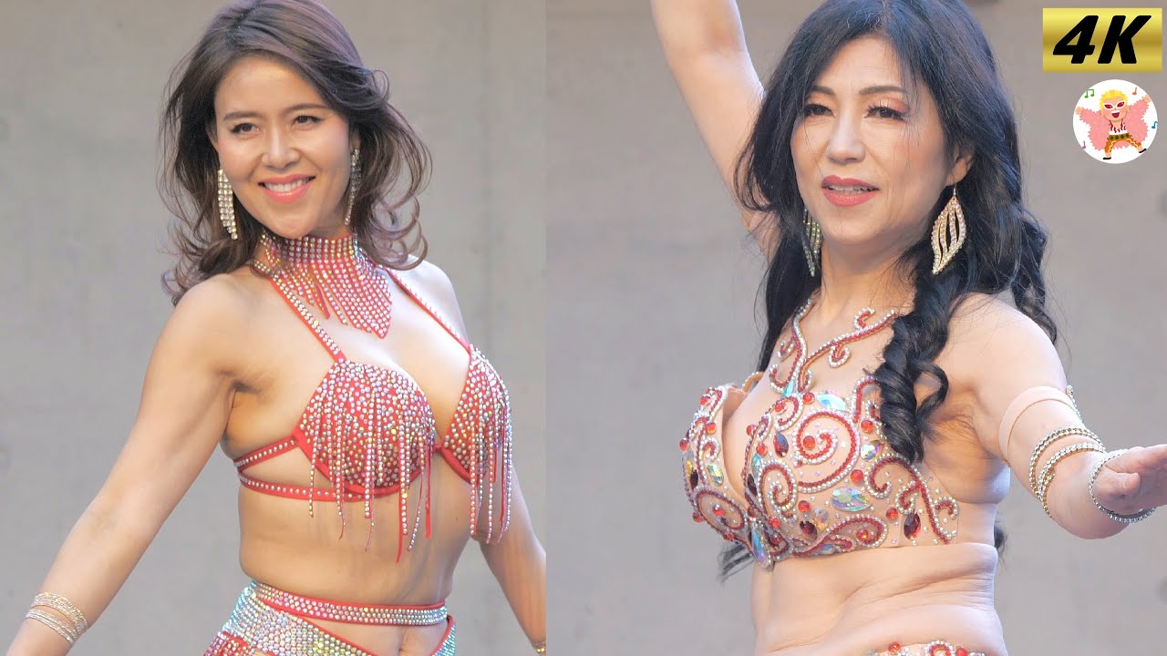 【4K】寒空の中揺れる大人たち キャンドル雷都とちぎ 冬至 #1　ベリーダンス　Belly Dance in Japan　2024