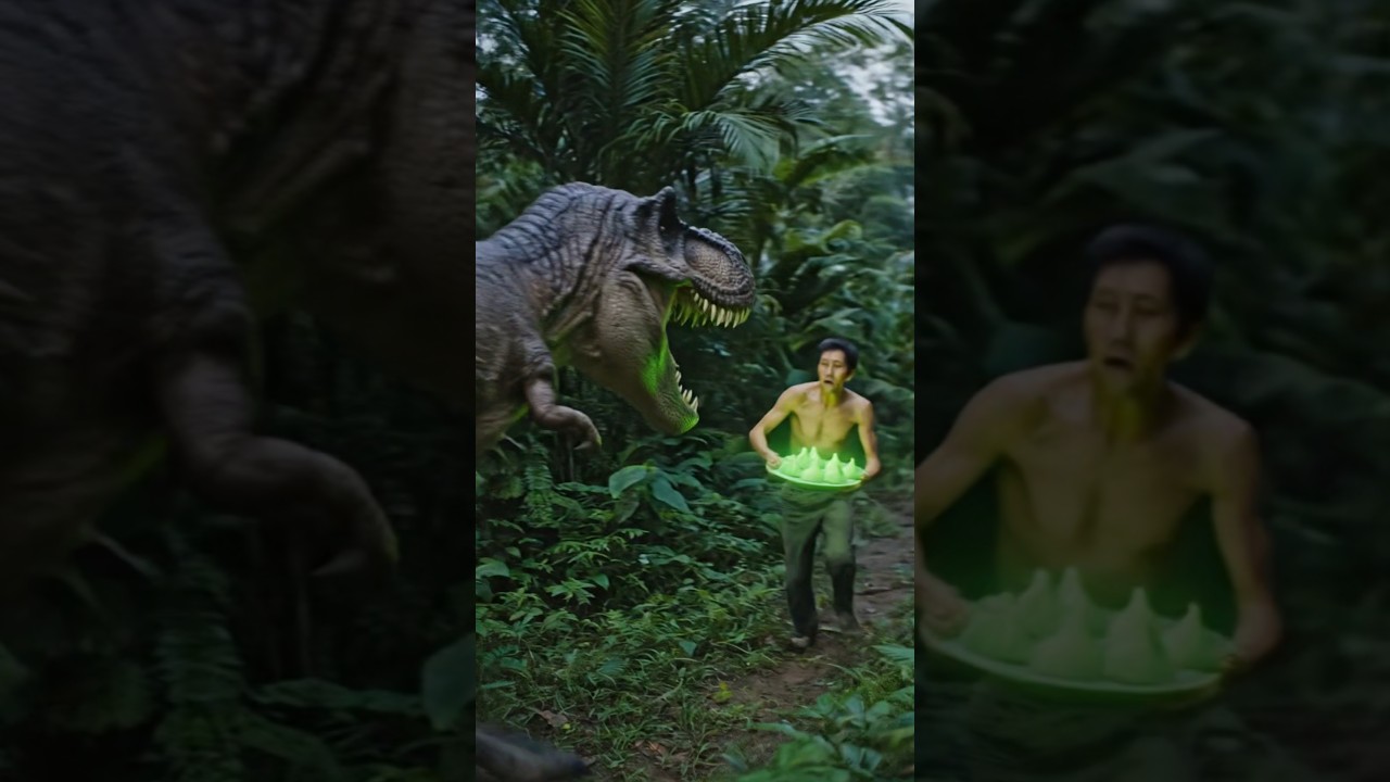 डायनासोर को खिलाया जादुई खाना 😱🦖 
