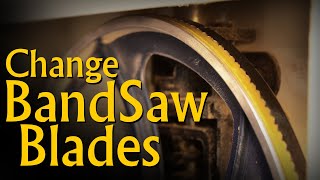 how to change and adjust bandsaw blade