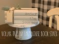 Dollar tree DIY farmhouse book stack