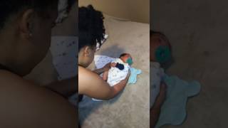 How to swaddle (bat wings)