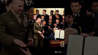 Trump Honors Navy Champions 🇺🇸⚓️ | GO NAVY Victory Moment 🏆🔥
