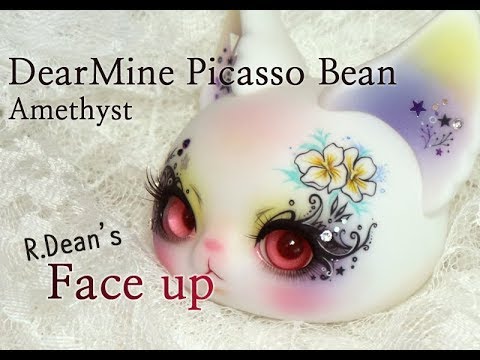 DearMine - Picasso Bean Amethyst sample face up - YouTube