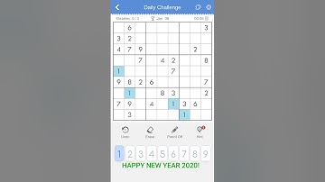 06 JAN 2020 - SUDOKU DAILY CHALLENGE