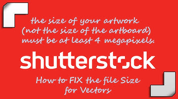 HOW TO FIX /size of your artwork not the size of the artboard must be more than 4 MB SHUTTERSTOCK