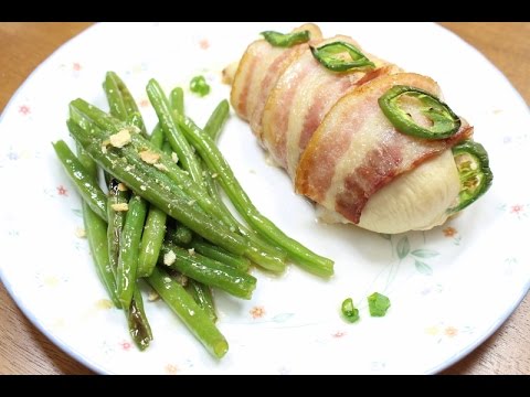 Quick Easy Homemade Chicken Recipe (Ricotta Stuffed Chicken, Honey Green Beans)