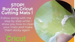 STOP BUYING MORE CRICUT CUTTING MATS NOW! Let me show you how to clean them instead!