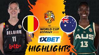 Belgium 🇧🇪 v Australia 🇦🇺 | 1XBET Highlights | FIBA Women's Basketball World Cup 2026