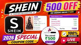 Shein Coupon Code 2026 🔥 100% Working With Live Proof