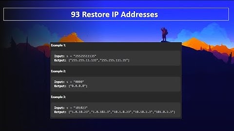 93 Restore IP Addresses (C++ & Java) - Leetcode January Challenge 2023