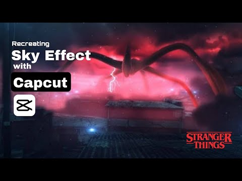 Stranger things Mind flyer red sky effect with mobile | Capcut Edit Tutorial