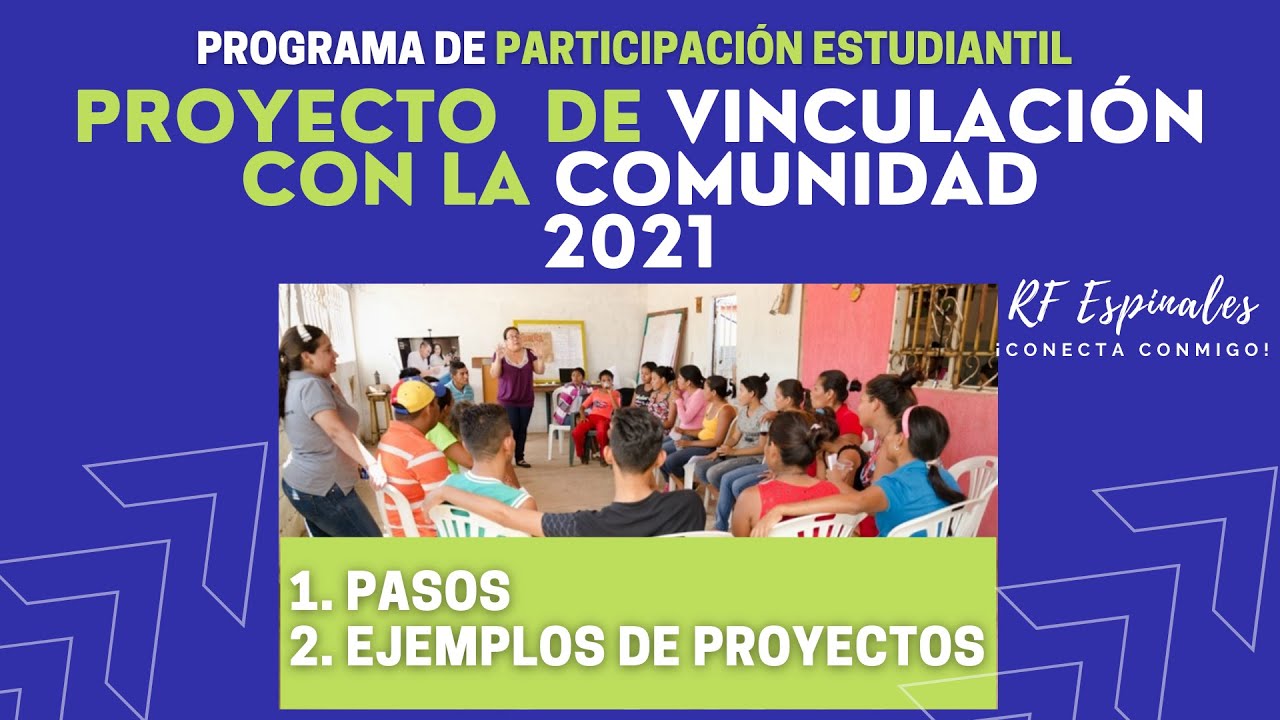 Pasos para elaborar el Proyecto de Vinculación con la Comunidad del PPE  2021 | Ejemplos de proyectos - YouTube