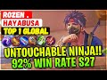 Untouchable Shadow Ninja!! 92% Win Rate S27 [ Top 1 Global Hayabusa ] KK  RoZen .- Mobile Legends