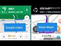 Waze maps and Google maps quick comparison.