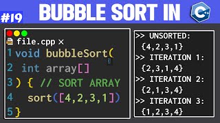 Sort an Array Using Bubble Sort in C++