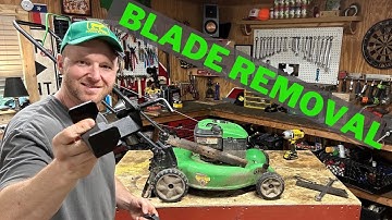 Remove Mower Blade w/ Blade Lock - SUPER EASY & SAFE