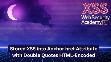 Stored XSS into Anchor Tag Href Attribute