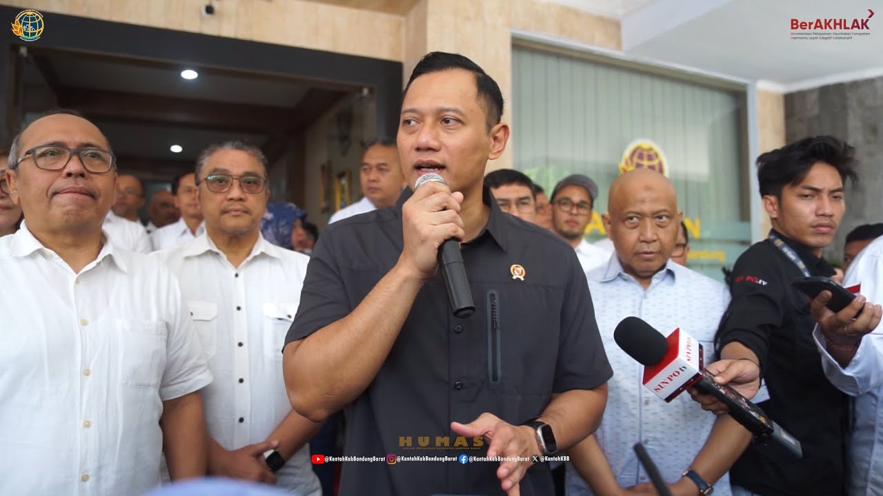 KUNJUNGAN & PENINJAUAN PELAKSANAAN PELATARAAN DI KANTAH KAB. BANDUNG OLEH MENTERI ATR/KEPALA BPN