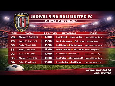 396win x afabola - Jadwal Sisa Bali United FC Liga 1 2026 - Bali United Terbaru Hari Ini