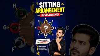 Sitting Arrangement || REASONINGBYKUNAL || #reasoning #iq #exam #rbk #motivation #ssc #study #shorts