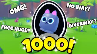 I Opened 1000 Event Cat Eggs And Got This... ( Lucky Block Legends)