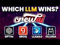 How to connect CrewAI to different LLMs (GPT4o, Groq, Llama3, Ollama) - Tutorial &amp; LLM comparison