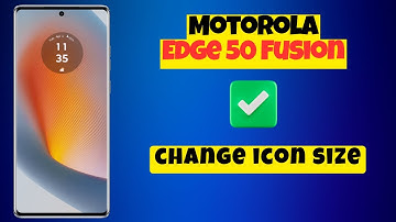 Motorola Edge 50 Fusion Customize icon Style | How to change icon size | How to use custom icon size