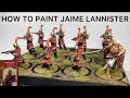 How to Paint Jaime Lannister: A Song of Ice and Fire Miniatures Game/GoT