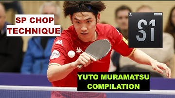 Short Pips Chopping Technique | Yuto Muramatsu | Spectol S1 1.6mm | SP Chopping Compilation