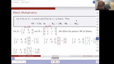 MATH 3191: Matrix Multiplication