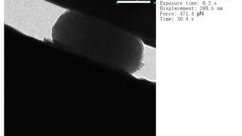 Gatan  In situ SiO2 nanoparticle indentation