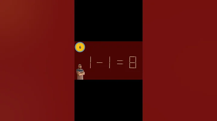Move only 1 stick to make equation correct | Matchstick Puzzle 1-1=8