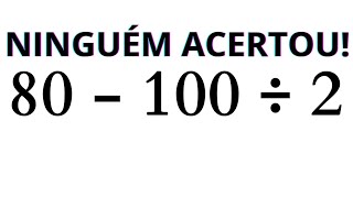 MATEMÁTICA BÁSICA - QUANTO VALE A EXPRESSÃO❓