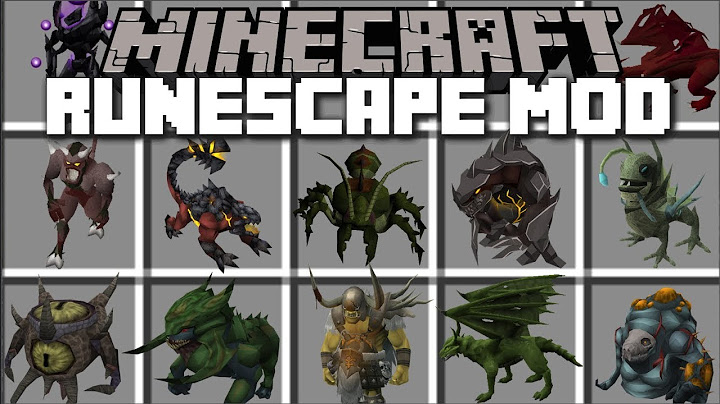 Minecraft RUNESCAPE MOD / FIGHT AND SURVIVE THE EVIL RUNESCAPE MOBS!! Minecraft