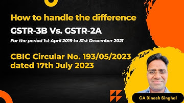 How to handle the differences in ITC as per GSTR-2A and as claimed in GSTR-3B | CBIC Circular
