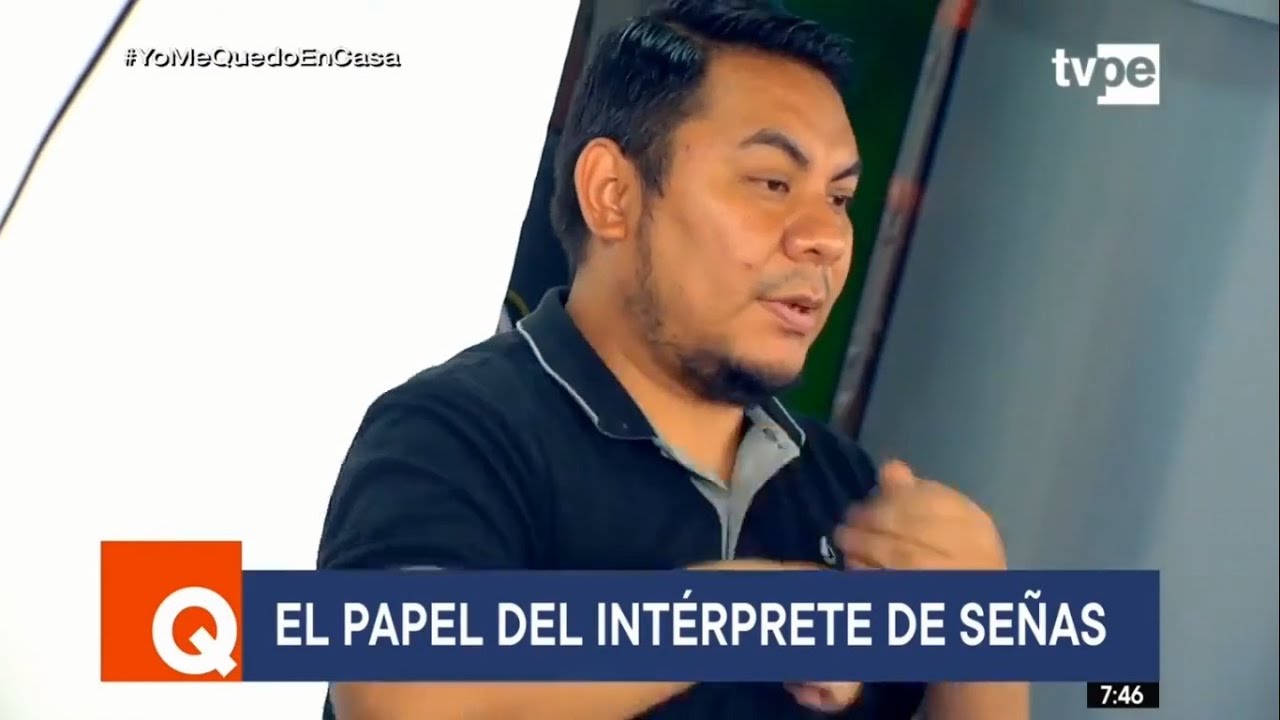Conoce A Moises Piscoya Arteaga Interprete De Lengua De Senas De Tvperu Youtube