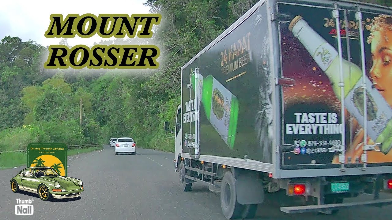 Проезжая по горе Россер в Сент-Кэтрин | Вождение на Ямайке в 2022 году