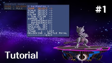 Super Smash Bros. Melee Debug Menu Overview [1] - Basic Setup (VERSUS MODE)