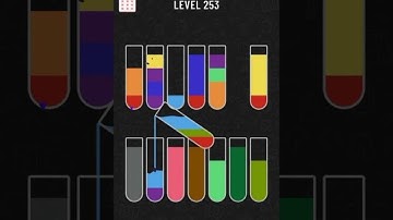 water sort color puzzle level 253 gameplay walkthrough solution