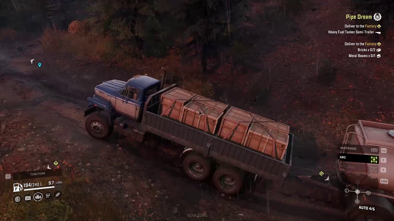 SnowRunner 23 Steel River Supplies Deliver to the Town Storage Fuel