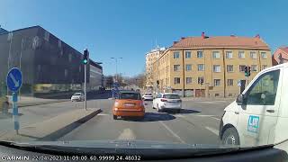 Hämeenlinna 22 4 2023 Dashcam