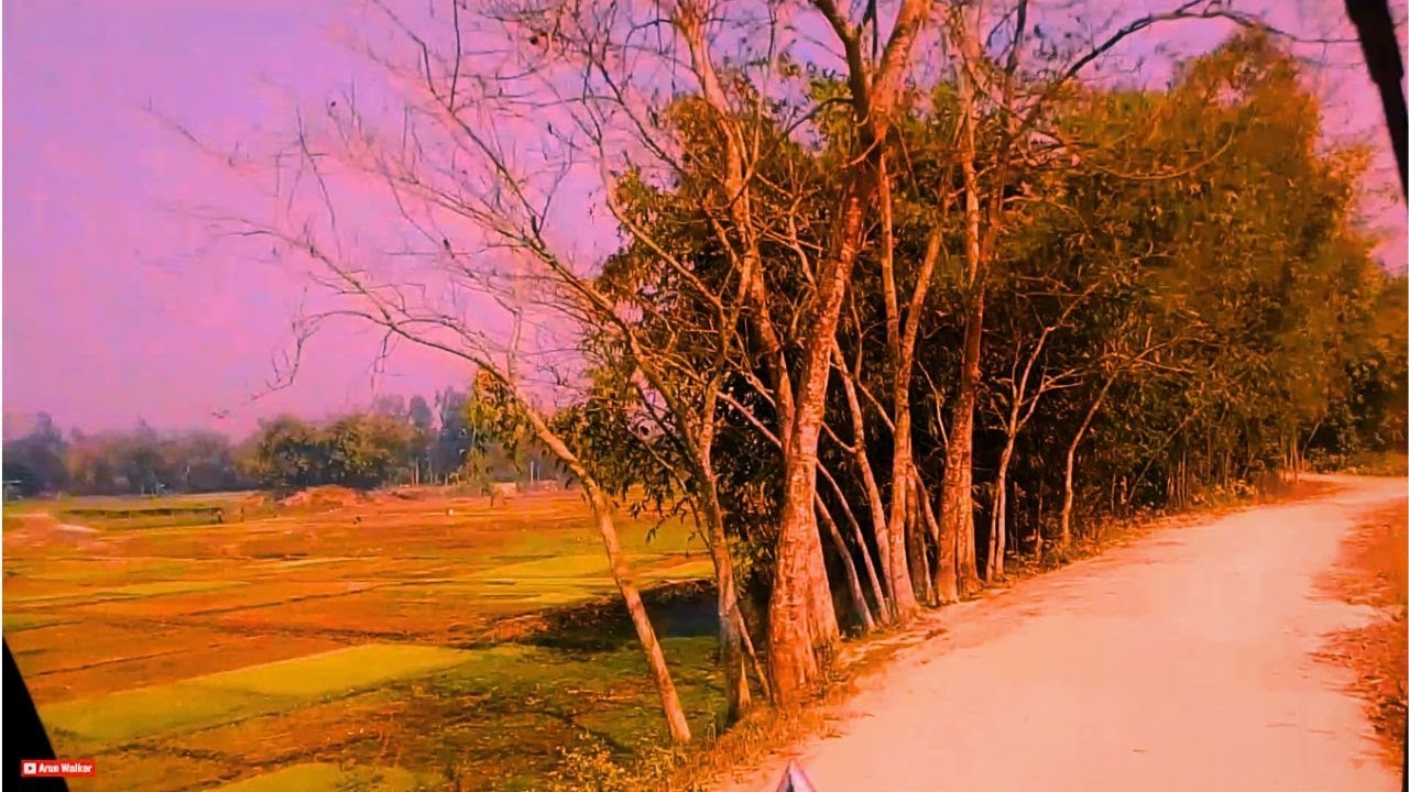 The Most Beautiful Riverside Journey In Bangladesh, Drive Along The Riverbank Street #arunwalker